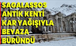 Sagalassos Antik Kenti Kar Yağışıyla Beyaza Büründü