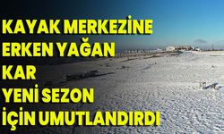 Kayak Merkezine Erken Yağan Kar Yeni Sezon İçin Umutlandırdı