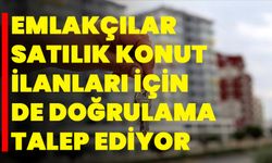 Emlakçılar satılık konut ilanları için de doğrulama talep ediyor