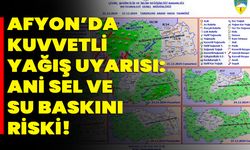 Afyonkarahisar’da Kuvvetli Yağış Uyarısı: Ani Sel ve Su Baskını Riski!