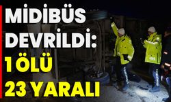 Midibüs Devrildi: 1 Ölü 23 Yaralı