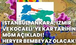 İstanbul, Ankara, İzmir Ve Kocaeli’ye kar tarihini mgm açıkladı! Her yer bembeyaz olacak!