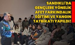 Sandıklı'da gençlere yönelik Afet Farkındalık Eğitimi ve yangın tatbikatı yapıldı!