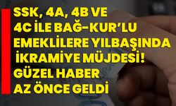 SSK, 4a, 4b ve 4c ile BAĞ-KUR’lu emeklilere yılbaşında ikramiye müjdesi! Güzel haber az önce geldi