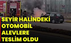 Seyir halindeki otomobil alevlere teslim oldu