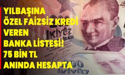 Yılbaşına özel faizsiz kredi veren banka listesi! 75 bin TL anında hesapta