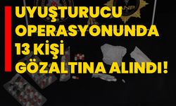 Uyuşturucu operasyonunda 13 kişi gözaltına alındı!