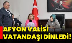 Afyon Valisi vatandaşı dinledi!