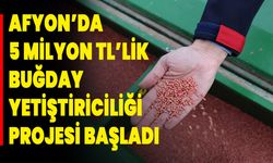 Afyonkarahisar’da 5 Milyon TL’lik Buğday Yetiştiriciliği Projesi Başladı