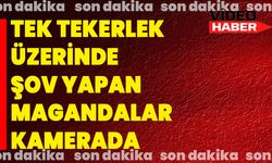 Tek Tekerlek Üzerinde Şov Yapan Magandalar Kamerada