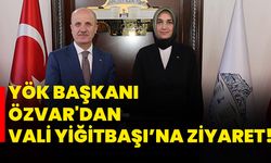 YÖK Başkanı Özvar'dan Vali Yiğitbaşı’na ziyaret!