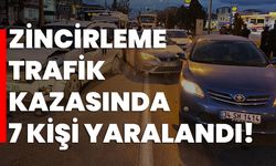 Zincirleme trafik kazasında 7 kişi yaralandı!