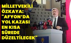 Milletvekili Özkaya: "Afyon’da Yol Kazası, En Kısa Sürede Düzeltilecek"