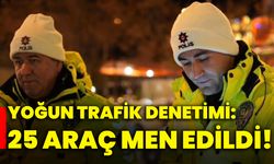 Isparta'da yoğun trafik denetimi: 25 araç men edildi!