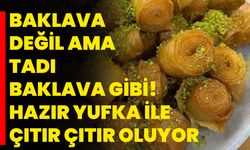 Baklava değil ama tadı baklava gibi! Hazır yufka ile çıtır çıtır oluyor