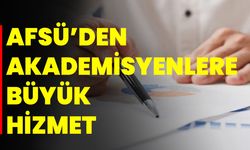 AFSÜ’DEN Akademisyenlere Büyük Hizmet