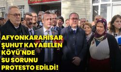 Afyonkarahisar Şuhut Kayabelen Köyü'nde Su Sorunu Protesto Edildi!