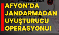 Afyon’da Jandarmadan uyuşturucu operasyonu!