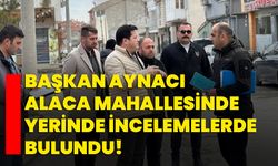 Başkan Aynacı Alaca Mahallesinde Yerinde İncelemelerde Bulundu!