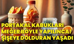 Portakal kabukları meğer böyle yapılınca! Şişeye dolduran yaşadı!