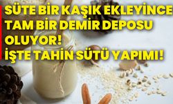 Süte bir kaşık ekleyince tam bir demir deposu oluyor! İşte tahin sütü yapımı!