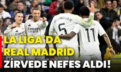 La liga'da Real Madrid zirvede nefes aldı!