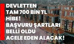 Devletten tam 700 Bin TL hibe! Başvuru şartları belli oldu acele eden alacak!