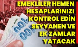 Emekliler Hemen Hesaplarınızı Kontrol Edin. Seyyanen Ve Ek Zamlar Yatacak