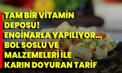 Tam bir vitamin deposu! Enginarla yapılıyor… Bol soslu ve malzemeleri ile karın doyuran tarif