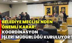 Belediye Meclisi'nden önemli karar: Koordinasyon İşleri Müdürlüğü kuruluyor!