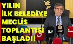 Yılın ilk Belediye Meclisi toplantısı başladı!