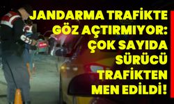 Jandarma Trafikte Göz Açtırmıyor: Çok Sayıda Sürücü Trafikten Men Edildi!