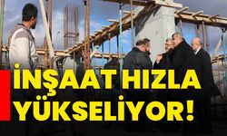 İnşaat hızla yükseliyor!