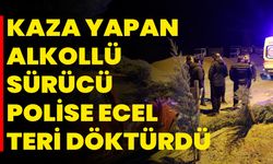 Kaza Yapan Alkollü Sürücü, Polise Ecel Teri Döktürdü