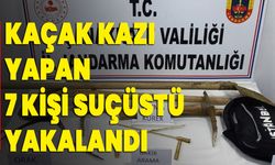 Kaçak Kazı Yapan 7 Kişi Suçüstü Yakalandı