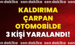 Kaldırıma çarpan otomobilde 3 kişi yaralandı!