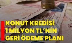 Konut kredisi 1 Milyon TL’nin geri ödeme planı