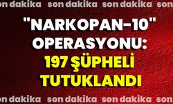 "NARKOPAN-10" Operasyonu: 197 Şüpheli Tutuklandı