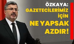 Özkaya: Gazetecilerimiz için ne yapsak azdır!