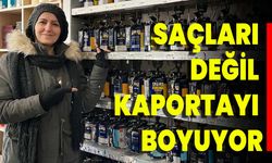 Saçları Değil, Kaportayı Boyuyor