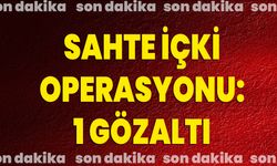 Sahte İçki Operasyonu: 1 Gözaltı