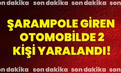 Şarampole giren otomobilde 2 kişi yaralandı!