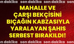 Mahalle ve çarşı bekçisini bıçağın kabzasıyla yaralayan şahıs serbest bırakıldı!