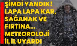 Şimdi yandık! Lapa lapa kar, sağanak ve fırtına… Meteoroloji il il uyardı