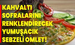 Kahvaltı sofralarını renklendirecek yumuşacık sebzeli omlet! Tarifi öyle kolay ki çocuklar bile yapar