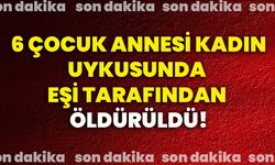 6 çocuk annesi kadın uykusunda eşi tarafından öldürüldü!