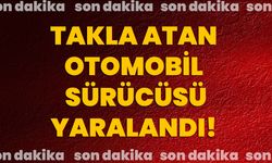 Takla atan otomobil sürücüsü yaralandı!