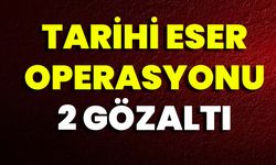 Tarihi Eser Operasyonu: 2 Gözaltı