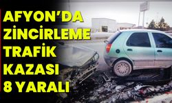 Afyonkarahisar’da Zincirleme Trafik Kazası 8 Yaralı