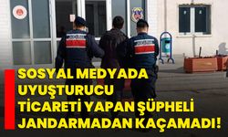 Sosyal medyada uyuşturucu ticareti yapan şüpheli jandarmadan kaçamadı!